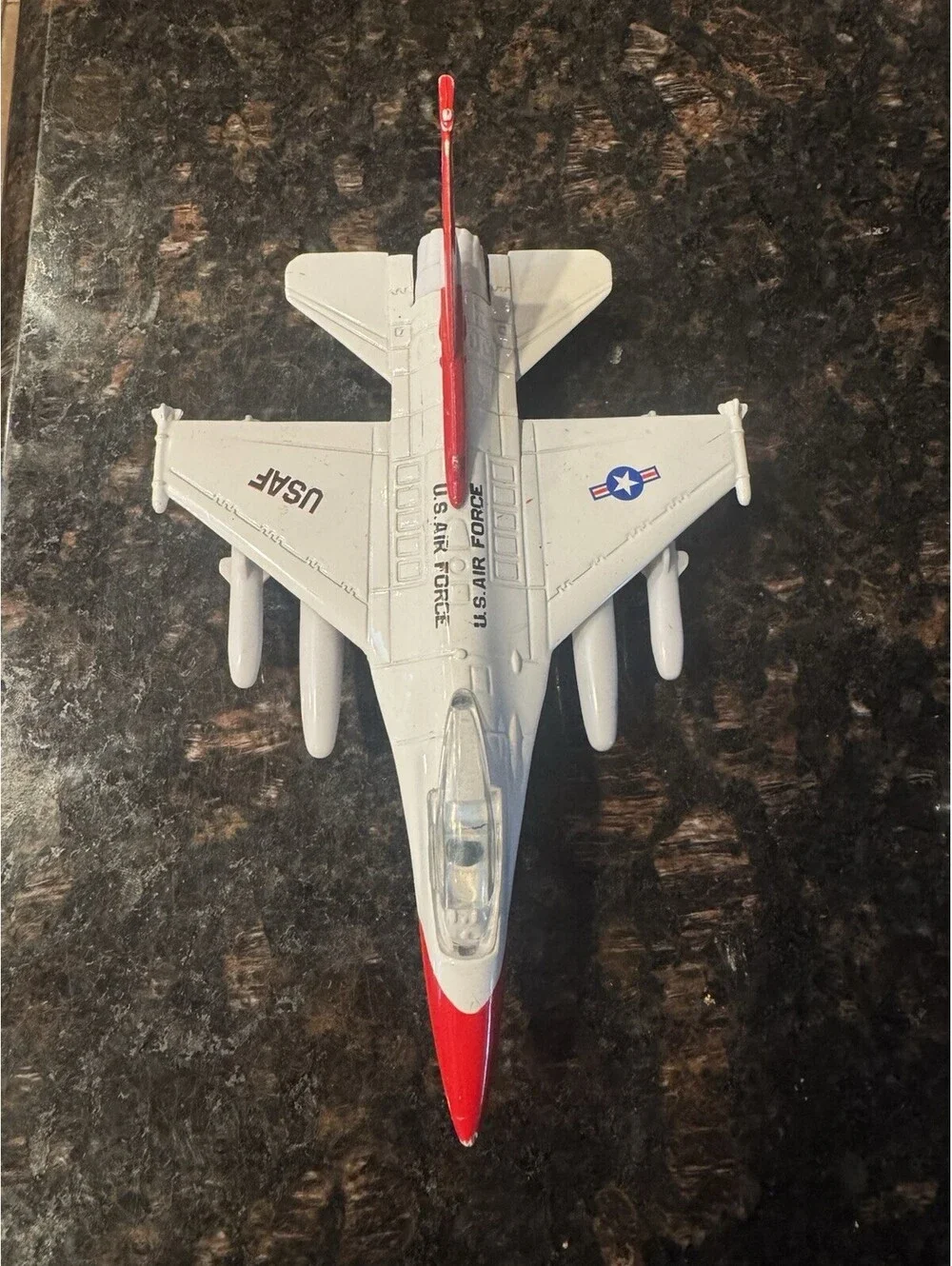 F-16 Fighting Falcon USAF Diecast Plane United States Air Force Plane Pullback